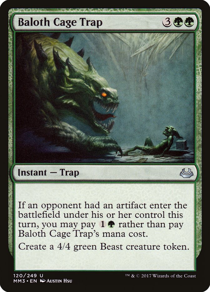 Baloth Cage Trap [Modern Masters 2017] | Boutique FDB TCG