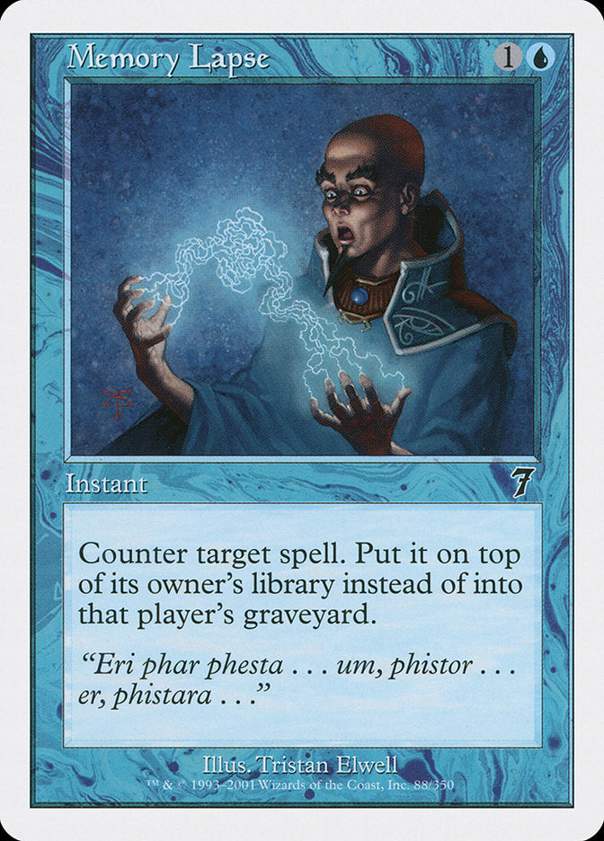 Memory Lapse [Seventh Edition] | Boutique FDB TCG