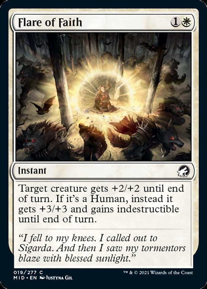 Flare of Faith [Innistrad: Midnight Hunt] | Boutique FDB TCG