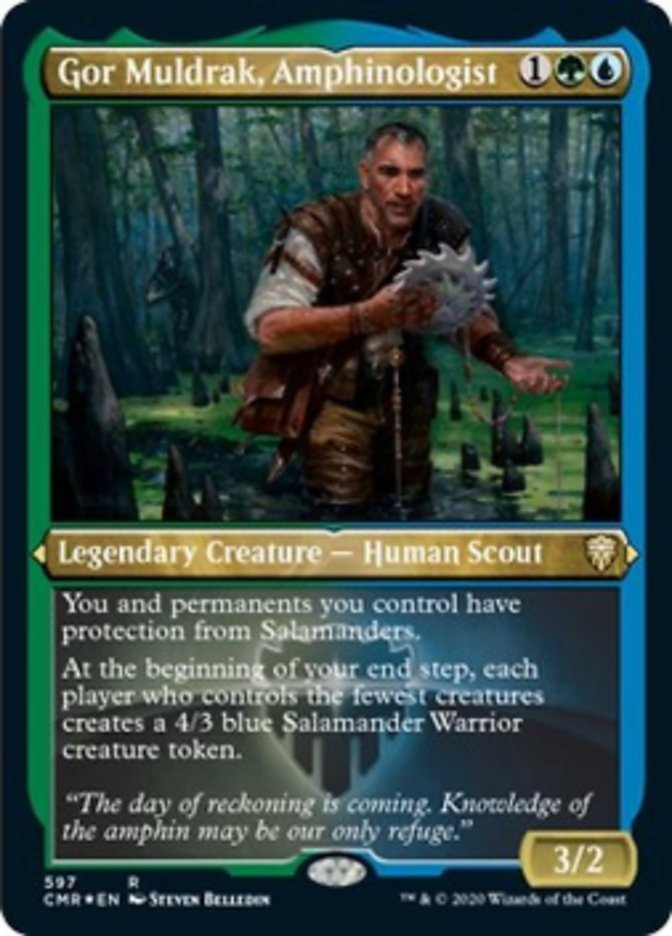 Gor Muldrak, Amphinologist (Etched) [Commander Legends] | Boutique FDB TCG