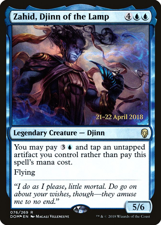 Zahid, Djinn of the Lamp [Dominaria Prerelease Promos] | Boutique FDB TCG