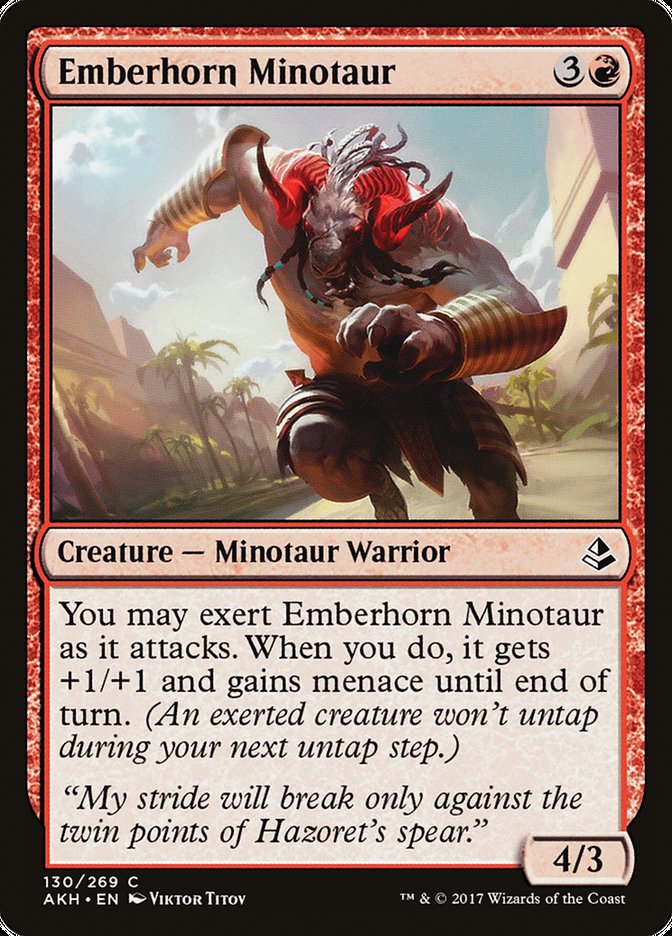 Emberhorn Minotaur [Amonkhet] | Boutique FDB TCG