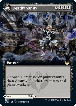 Selfless Glyphweaver // Deadly Vanity (Extended Art) [Strixhaven: School of Mages] | Boutique FDB TCG