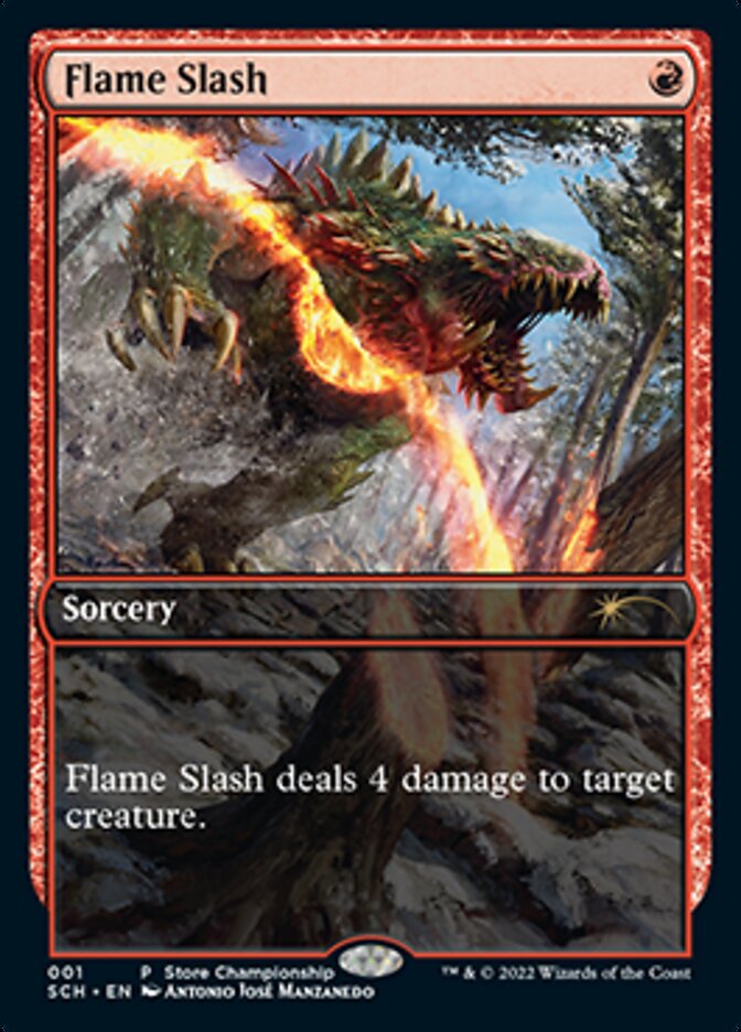 Flame Slash (Extended Art) [Store Championships 2022] | Boutique FDB TCG