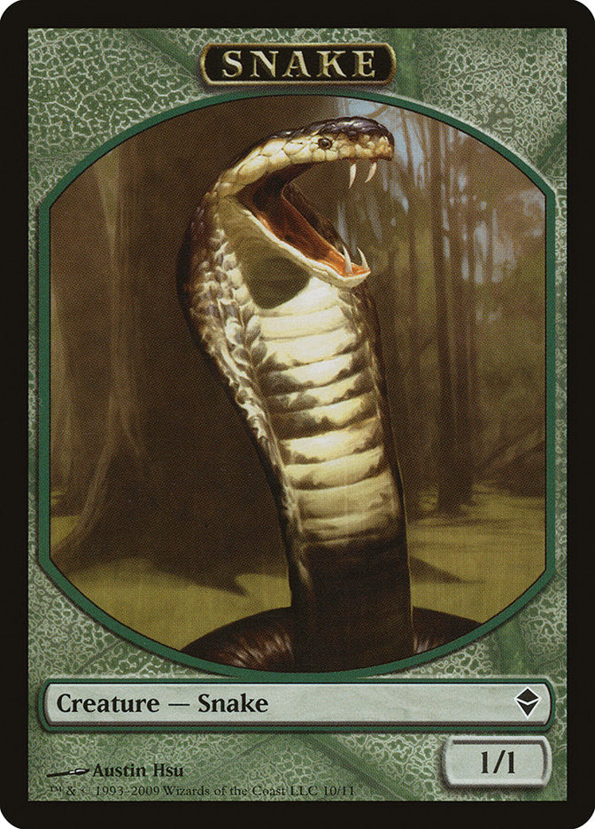 Snake Token [Zendikar Tokens] | Boutique FDB TCG