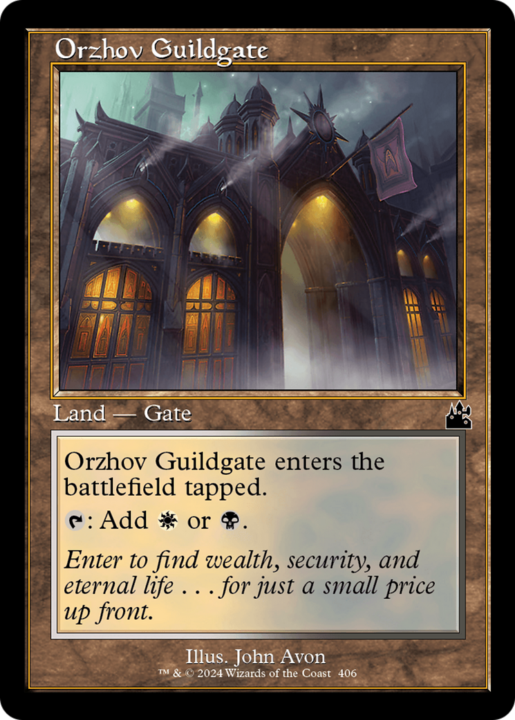 Orzhov Guildgate (Retro Frame) [Ravnica Remastered] | Boutique FDB TCG