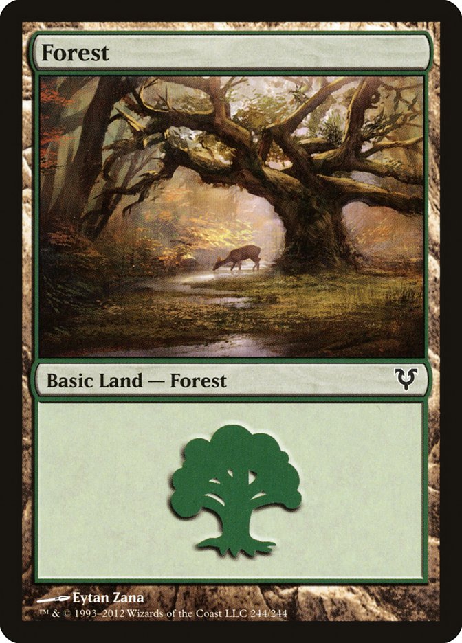 Forest (244) [Avacyn Restored] | Boutique FDB TCG