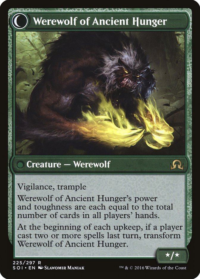 Sage of Ancient Lore // Werewolf of Ancient Hunger [Shadows over Innistrad] | Boutique FDB TCG