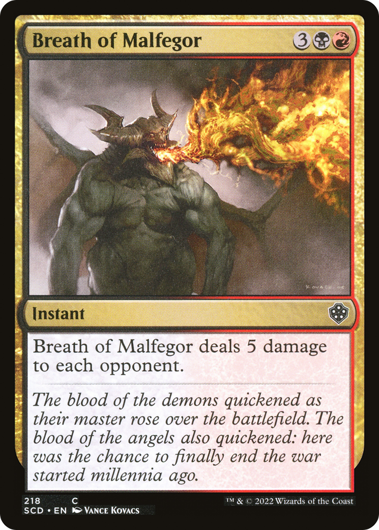 Breath of Malfegor [Starter Commander Decks] | Boutique FDB TCG