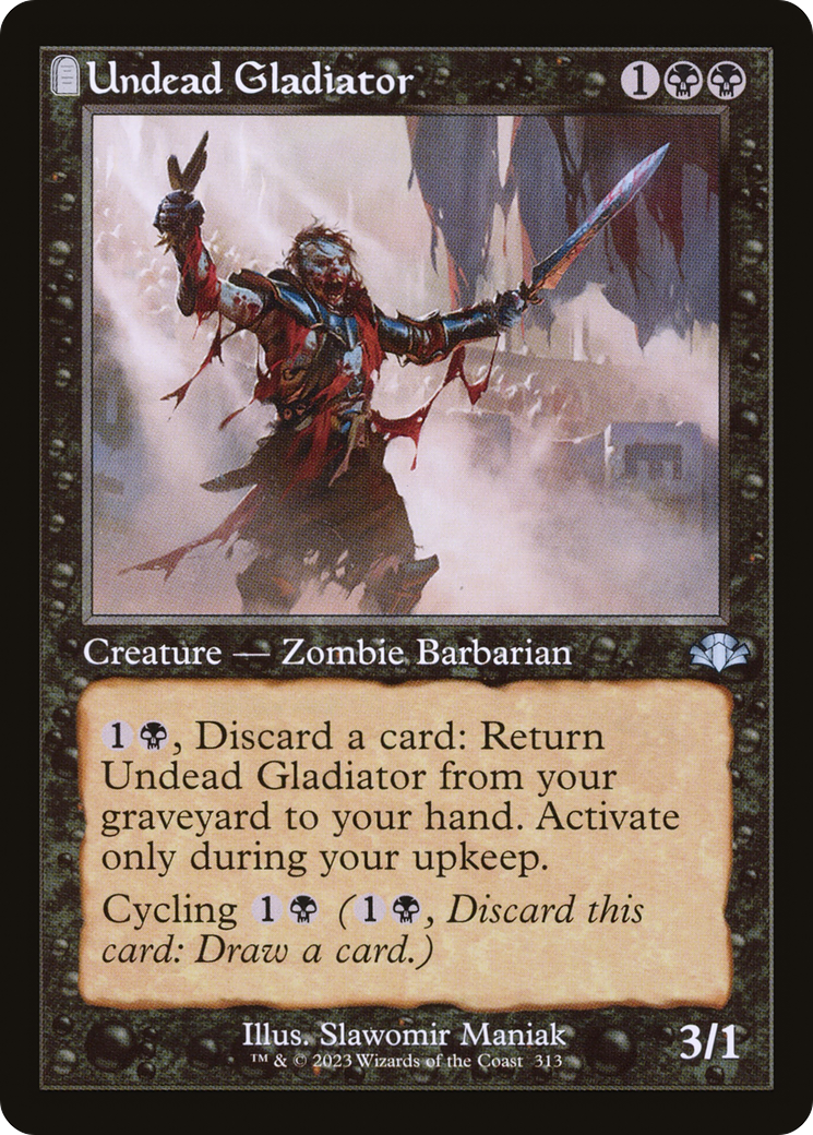 Undead Gladiator (Retro) [Dominaria Remastered] | Boutique FDB TCG