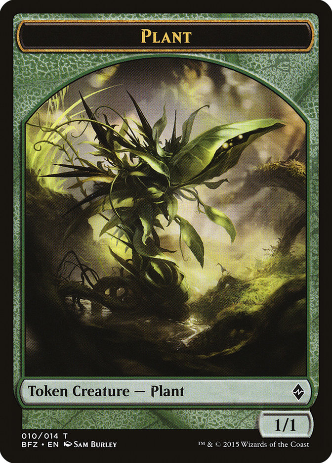 Plant Token [Battle for Zendikar Tokens] | Boutique FDB TCG