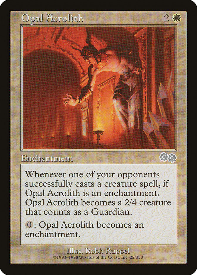 Opal Acrolith [Urza's Saga] | Boutique FDB TCG