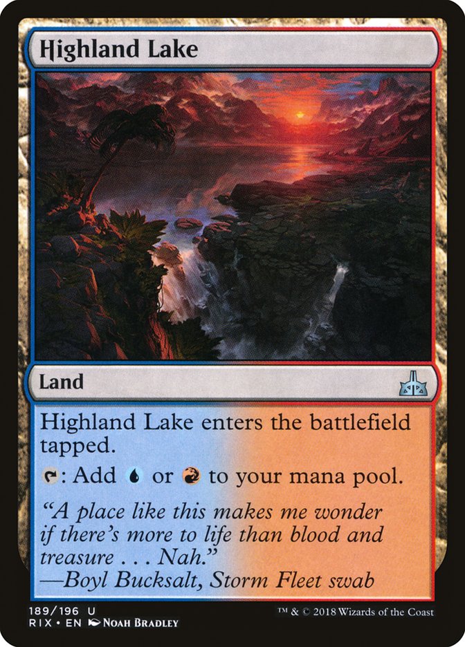 Highland Lake [Rivals of Ixalan] | Boutique FDB TCG