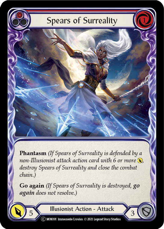 Spears of Surreality (Red) [U-MON101] (Monarch Unlimited)  Unlimited Normal | Boutique FDB TCG