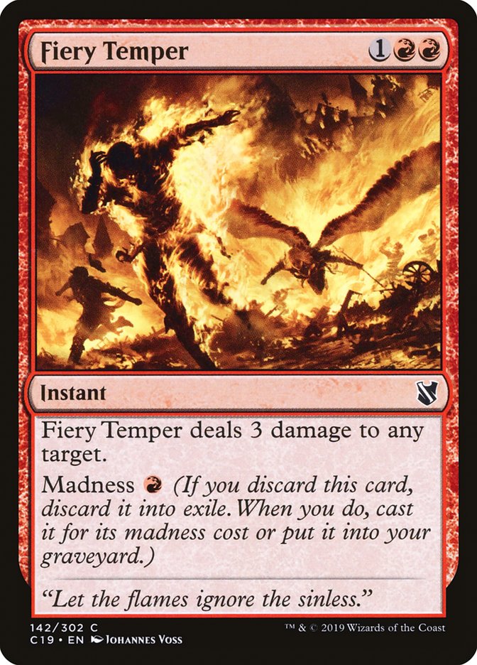 Fiery Temper [Commander 2019] | Boutique FDB TCG