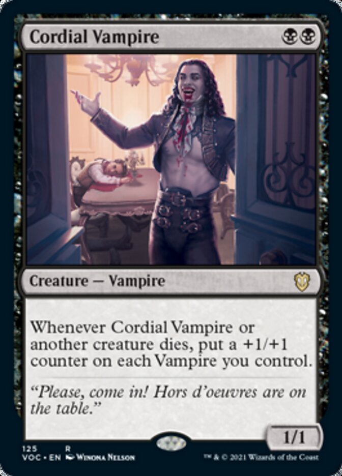 Cordial Vampire [Innistrad: Crimson Vow Commander] | Boutique FDB TCG