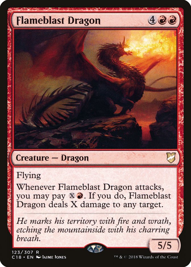 Flameblast Dragon [Commander 2018] | Boutique FDB TCG