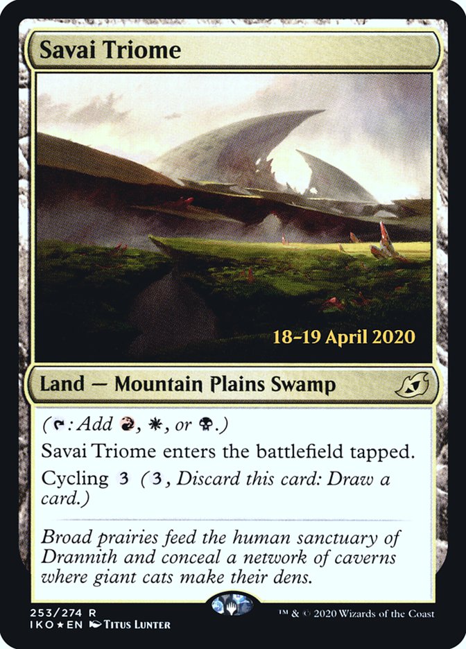 Savai Triome [Ikoria: Lair of Behemoths Prerelease Promos] | Boutique FDB TCG