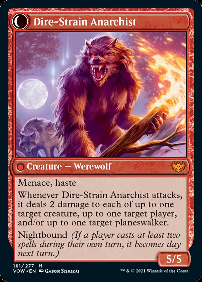 Volatile Arsonist // Dire-Strain Anarchist [Innistrad: Crimson Vow] | Boutique FDB TCG