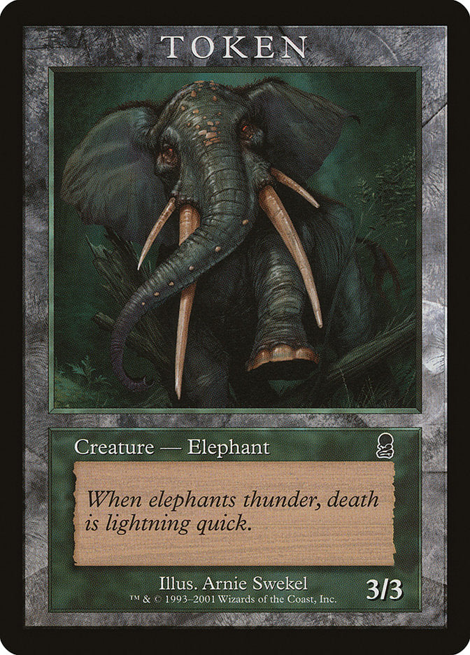 Elephant Token [Magic Player Rewards 2002] | Boutique FDB TCG