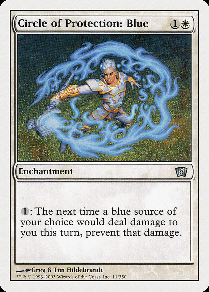 Circle of Protection: Blue [Eighth Edition] | Boutique FDB TCG