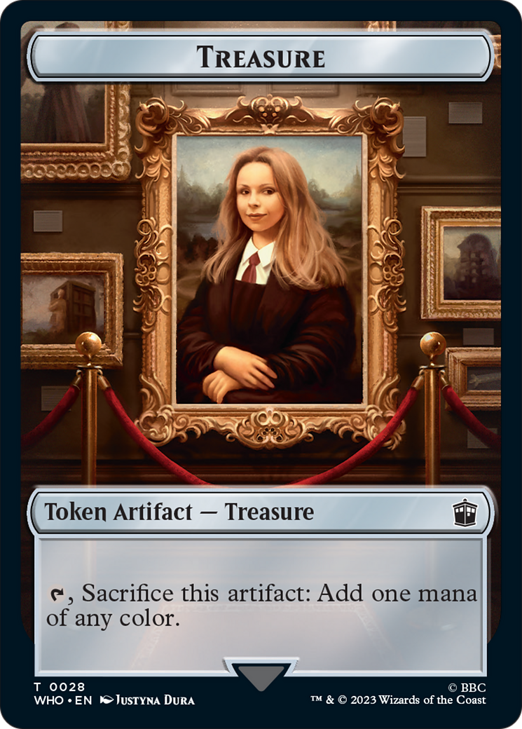 Soldier // Treasure (0028) Double-Sided Token [Doctor Who Tokens] | Boutique FDB TCG