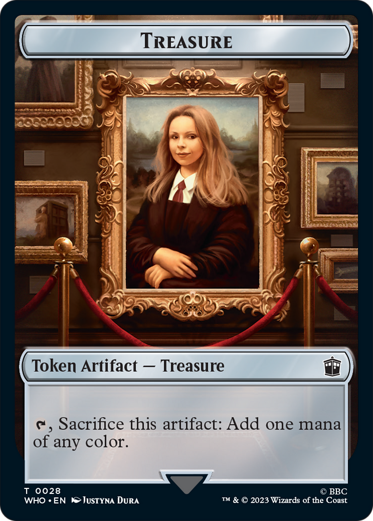 Warrior // Treasure (0028) Double-Sided Token [Doctor Who Tokens] | Boutique FDB TCG