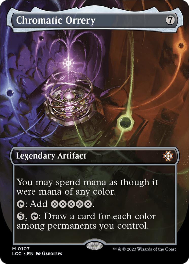 Chromatic Orrery (Borderless) [The Lost Caverns of Ixalan Commander] | Boutique FDB TCG