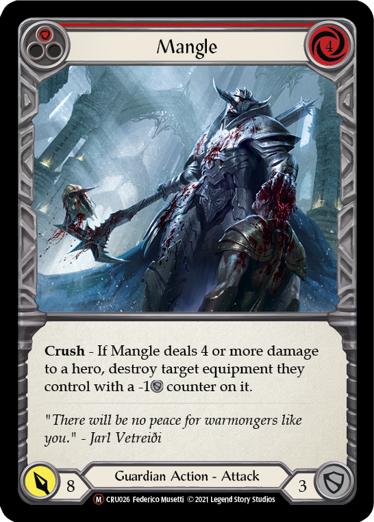 Mangle [U-CRU026] (Crucible of War Unlimited)  Unlimited Rainbow Foil | Boutique FDB TCG