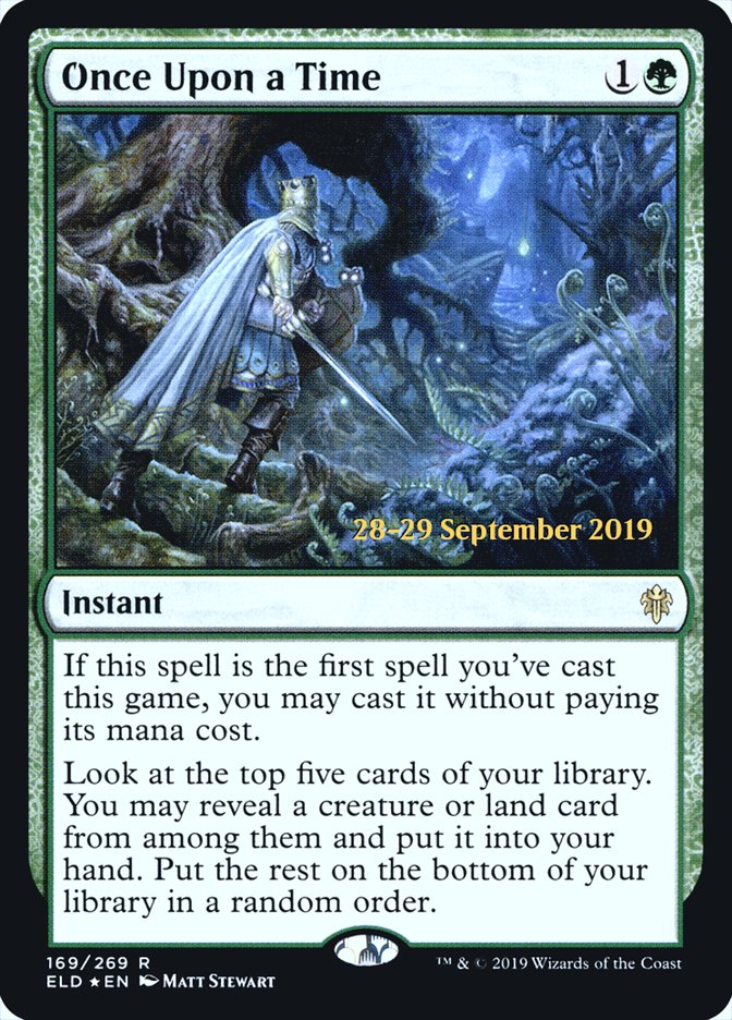 Once Upon a Time [Throne of Eldraine Prerelease Promos] | Boutique FDB TCG