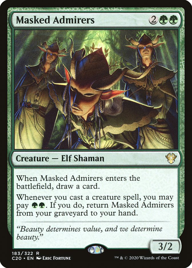 Masked Admirers [Commander 2020] | Boutique FDB TCG