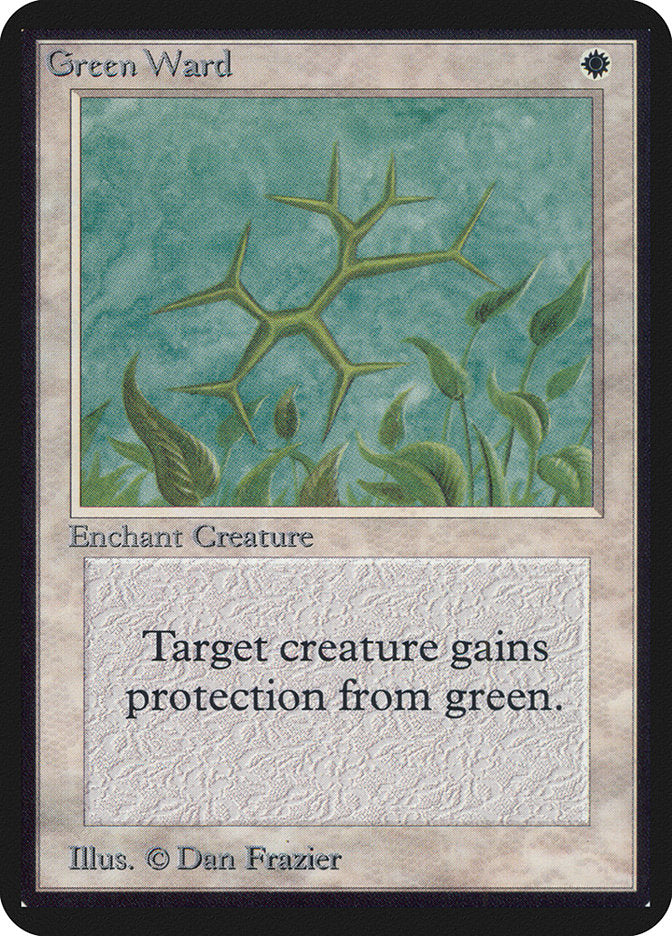 Green Ward [Alpha Edition] | Boutique FDB TCG