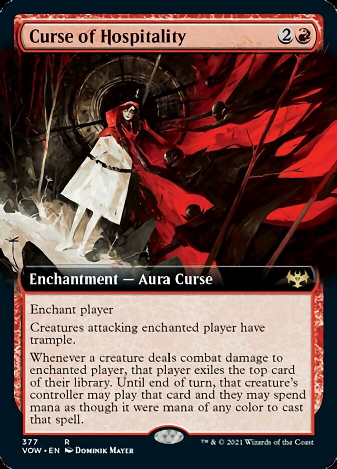 Curse of Hospitality (Extended Art) [Innistrad: Crimson Vow] | Boutique FDB TCG