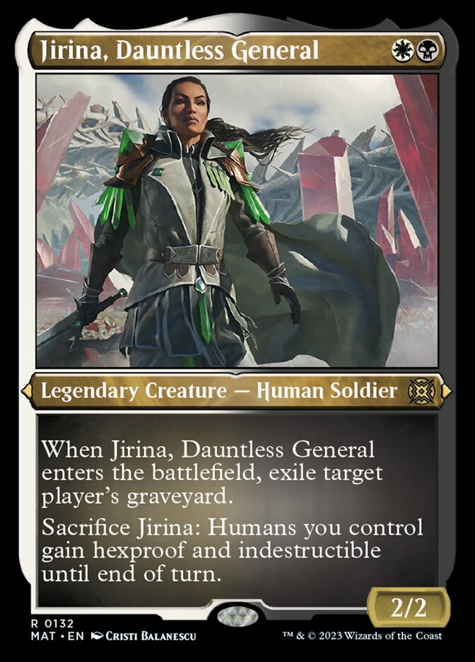 Jirina, Dauntless General (Foil Etched) [March of the Machine: The Aftermath] | Boutique FDB TCG