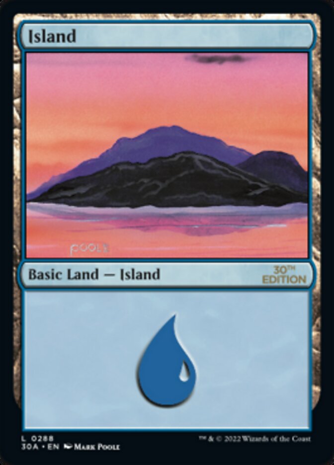 Island (288) [30th Anniversary Edition] | Boutique FDB TCG