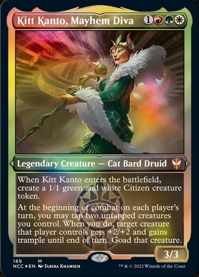 Kitt Kanto, Mayhem Diva (Display Commander) [Streets of New Capenna Commander] | Boutique FDB TCG