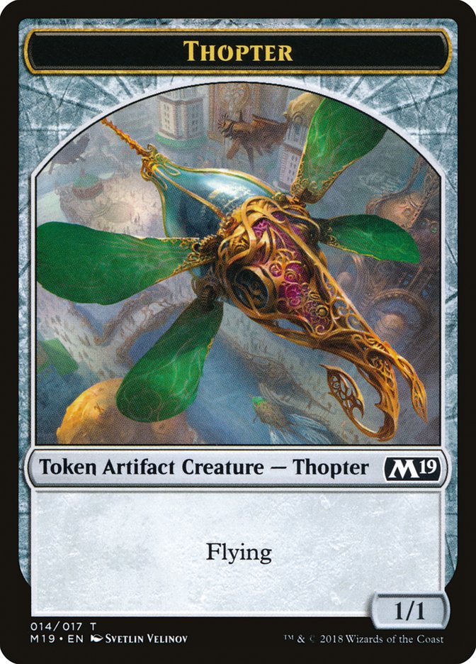 Knight // Thopter Double-Sided Token (Game Night) [Core Set 2019 Tokens] | Boutique FDB TCG