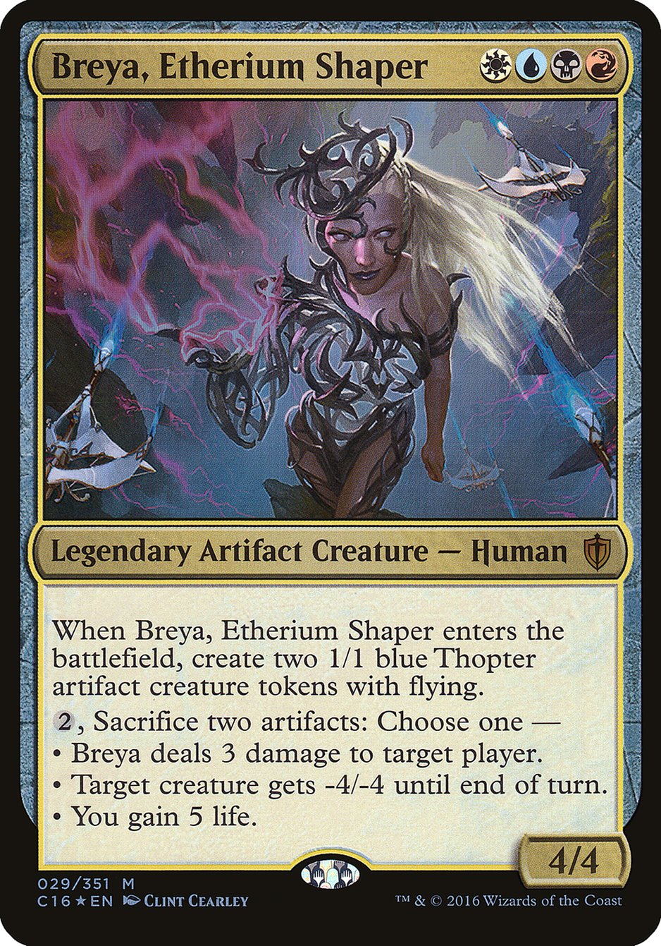 Breya, Etherium Shaper (Oversized) [Commander 2016 Oversized] | Boutique FDB TCG