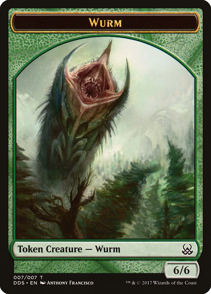 Wurm Token [Duel Decks: Mind vs. Might Tokens] | Boutique FDB TCG