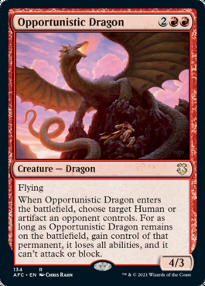 Opportunistic Dragon [Dungeons & Dragons: Adventures in the Forgotten Realms Commander] | Boutique FDB TCG