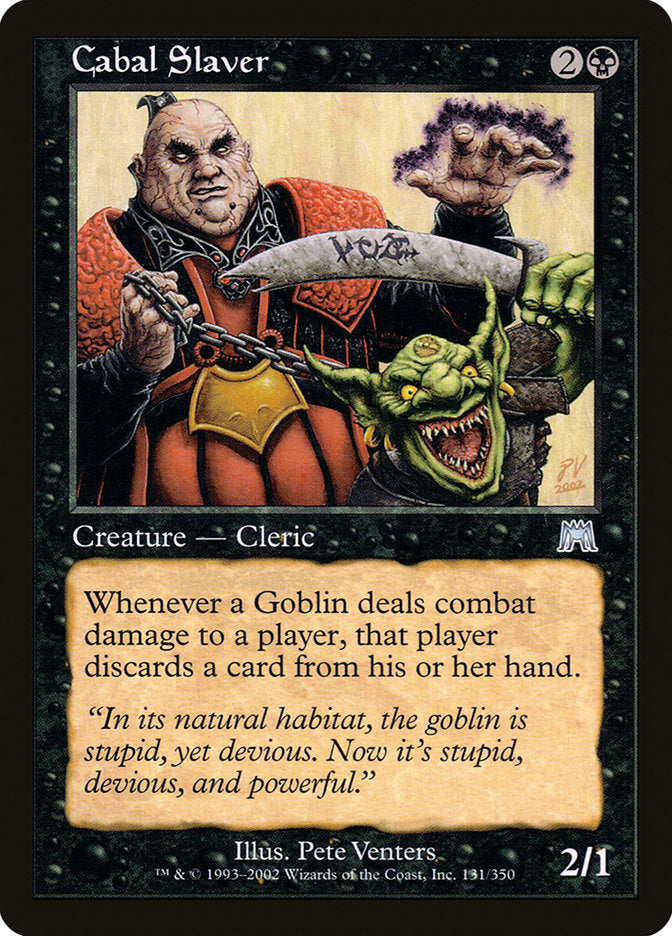 Cabal Slaver [Onslaught] | Boutique FDB TCG