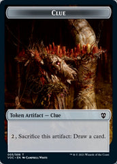 Angel // Clue Double-Sided Token [Innistrad: Crimson Vow Commander Tokens] | Boutique FDB TCG