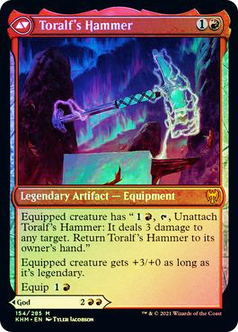 Toralf, God of Fury // Toralf's Hammer [Kaldheim Prerelease Promos] | Boutique FDB TCG