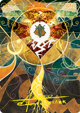 Lightning Bolt Art Card (Gold-Stamped Signature) [Strixhaven: School of Mages Art Series] | Boutique FDB TCG