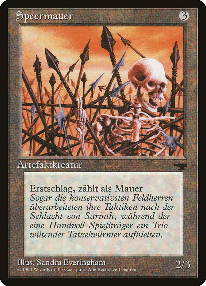 Wall of Spears (German) - "Speermauer" [Renaissance] | Boutique FDB TCG