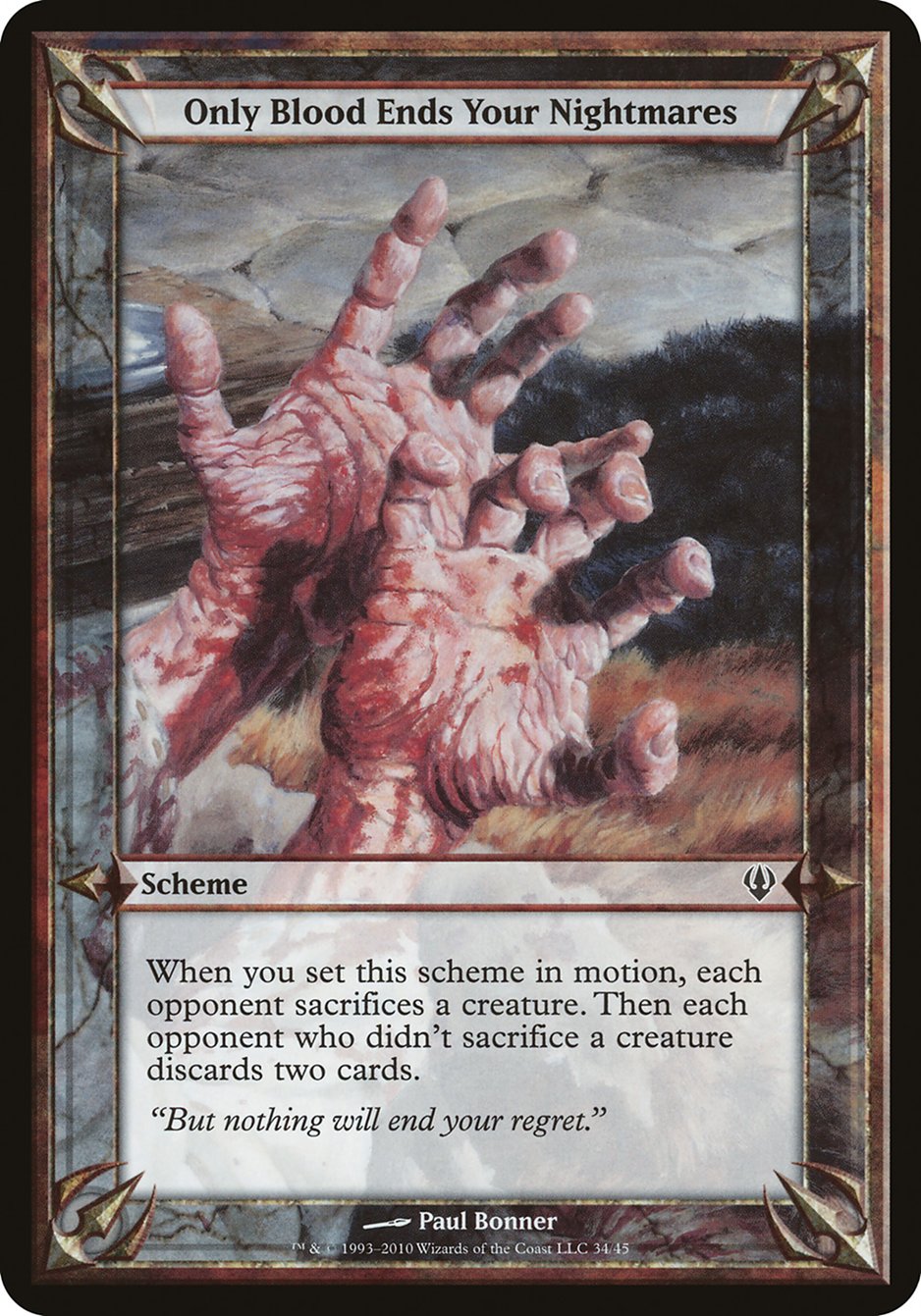 Only Blood Ends Your Nightmares (Schemes) [Archenemy Schemes] | Boutique FDB TCG