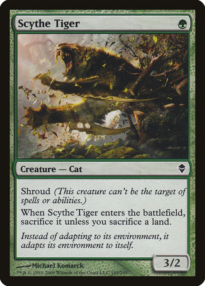 Scythe Tiger [Zendikar] | Boutique FDB TCG