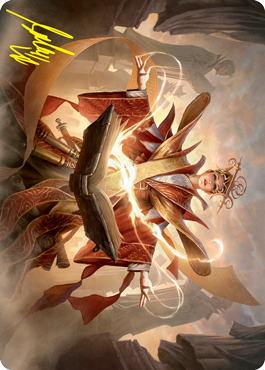 Augusta, Dean of Order Art Card (Gold-Stamped Signature) [Strixhaven: School of Mages Art Series] | Boutique FDB TCG