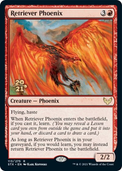 Retriever Phoenix [Strixhaven: School of Mages Prerelease Promos] | Boutique FDB TCG