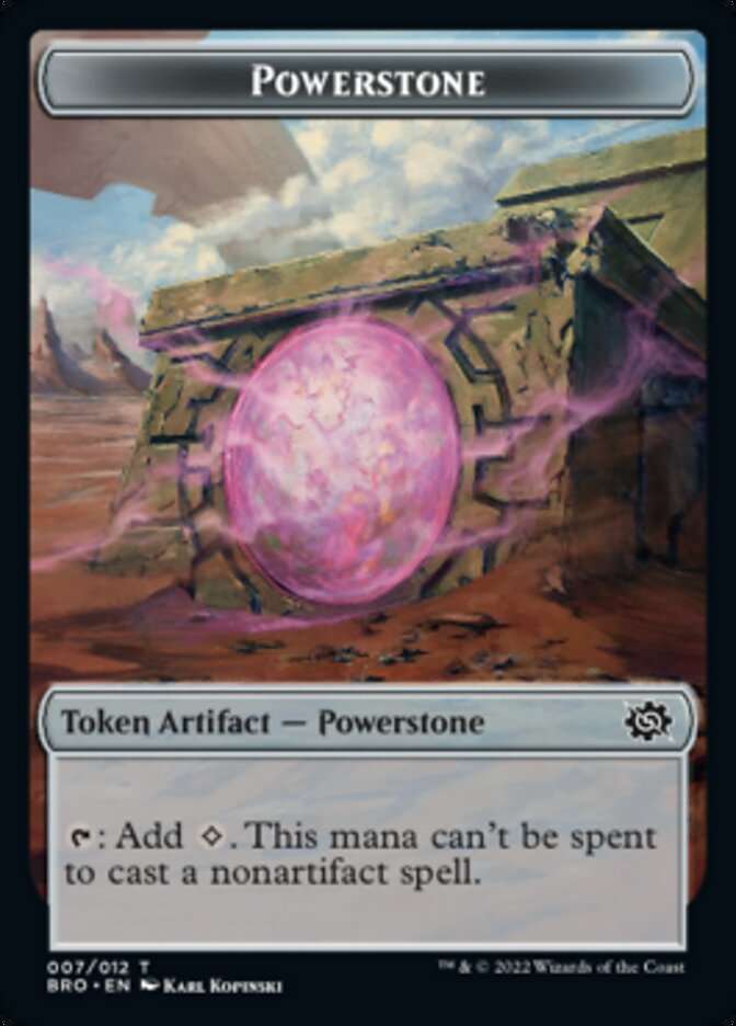 Powerstone // Elemental Double-Sided Token [The Brothers' War Tokens] | Boutique FDB TCG